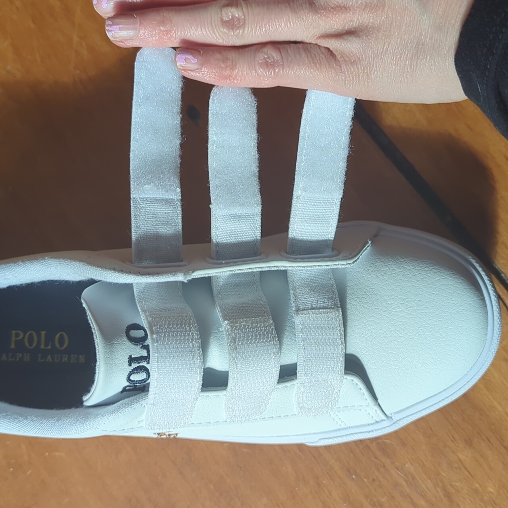 LIKE NEW Polo Leather Velcro Shoes - Picture 10 of 12